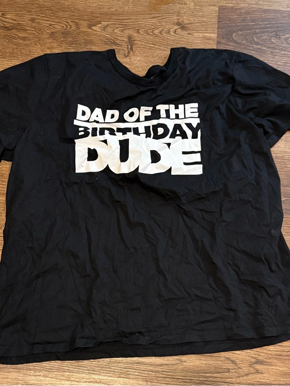 The Children's Place Black Short Sleeve 'Dad of the Birthday Dude' Graphic Tee